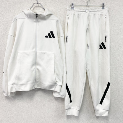 adidas　アディダス　Z.N.E　ジャージセットアップ　トラックジャケット　トラックパンツ　白　ホワイト　Lサイズ