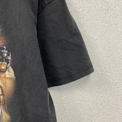 WWE　レッスルマニア22　半袖プリントTシャツ　プロレス　黒　ブラック　
