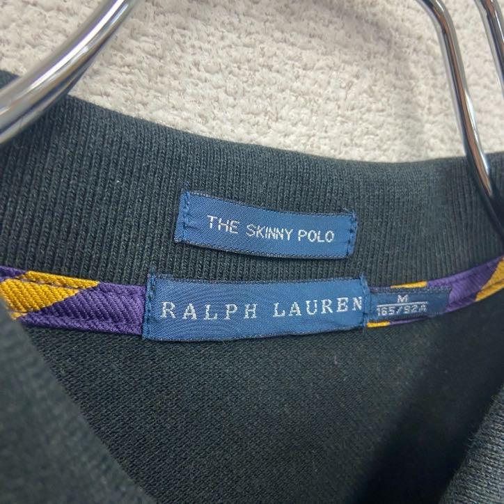 RALPH LAUREN　ラルフローレン　THE SKINNY POLO　半袖ポロシャツ　黒　ブラック　Mサイズ