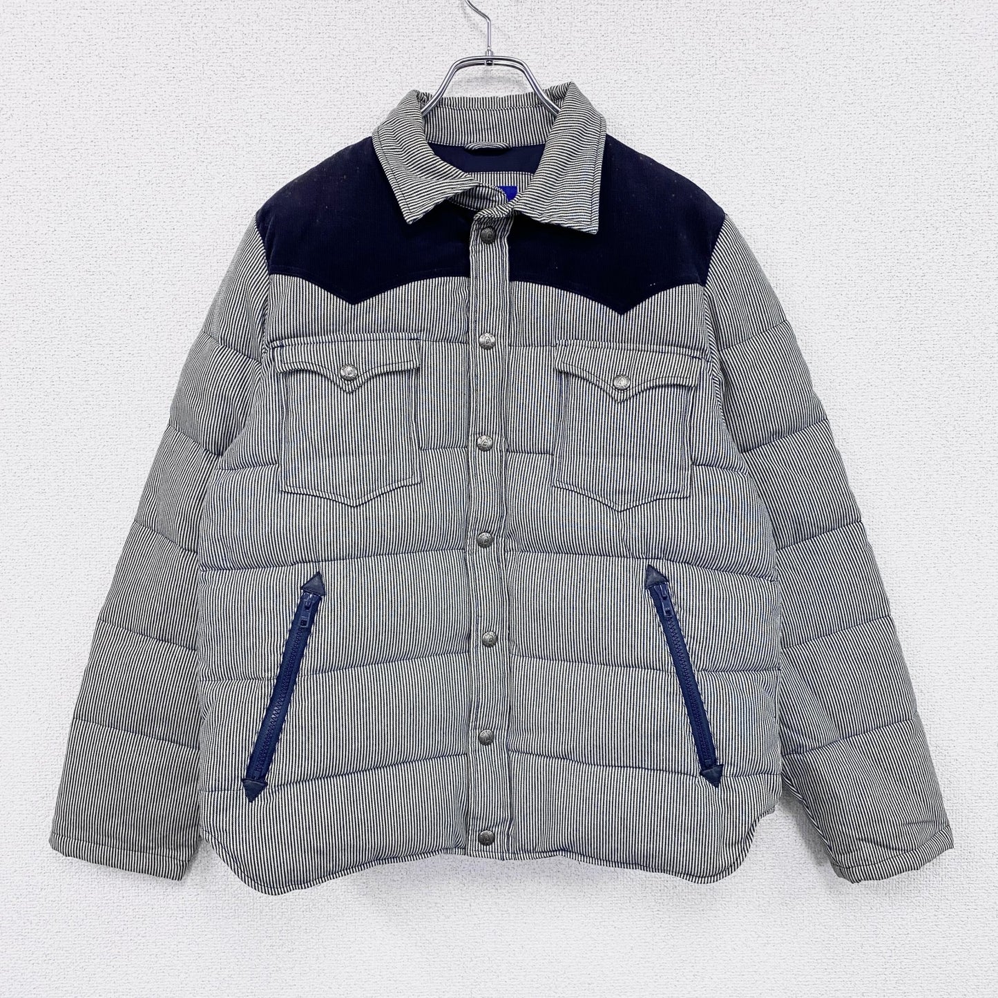SIERRA DESIGNS　シエラデザインズ　ダウンジャケット　ダウンシャツ　ダウン80％　ネイビー　Mサイズ