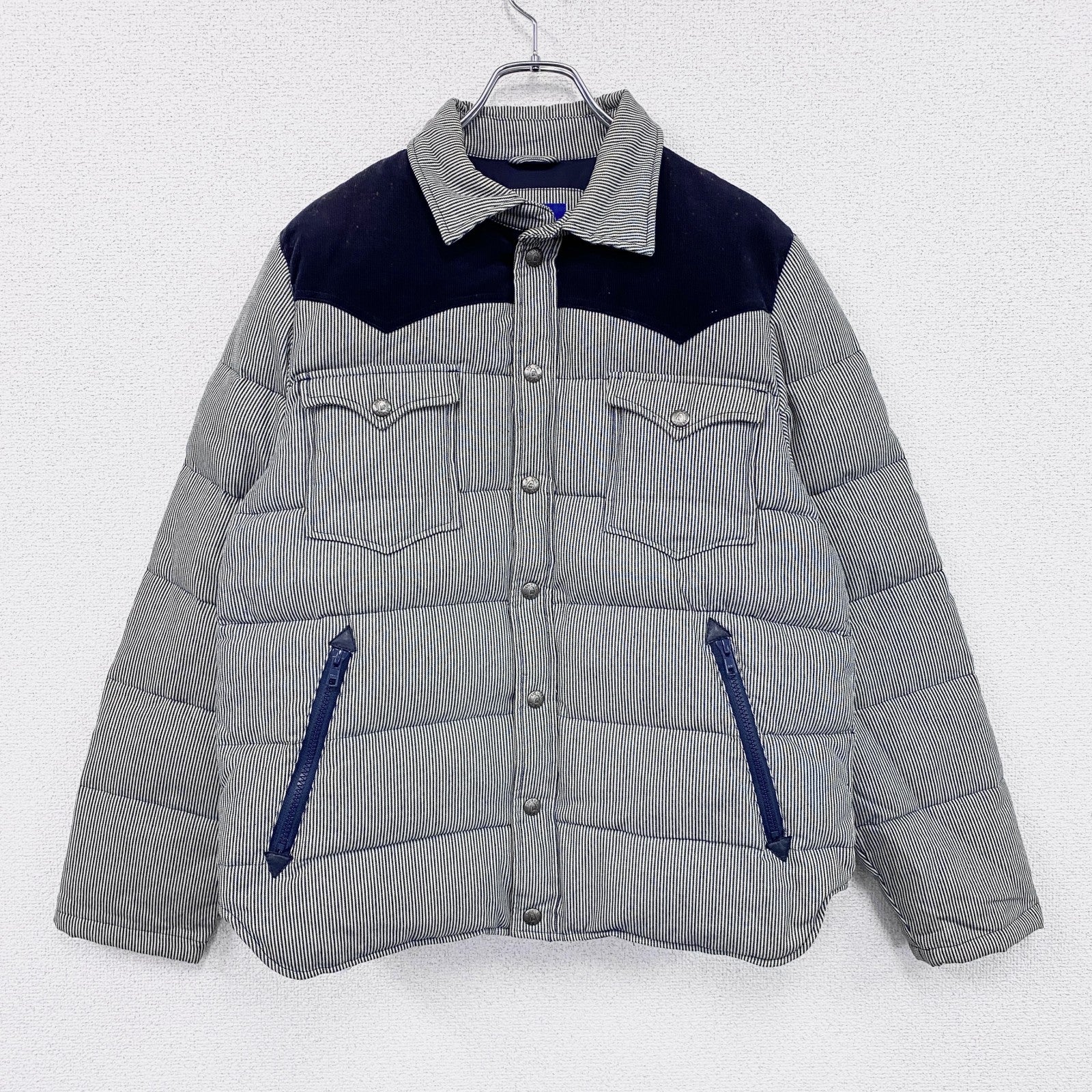SIERRA DESIGNS　シエラデザインズ　ダウンジャケット　ダウンシャツ　ダウン80％　ネイビー　Mサイズ