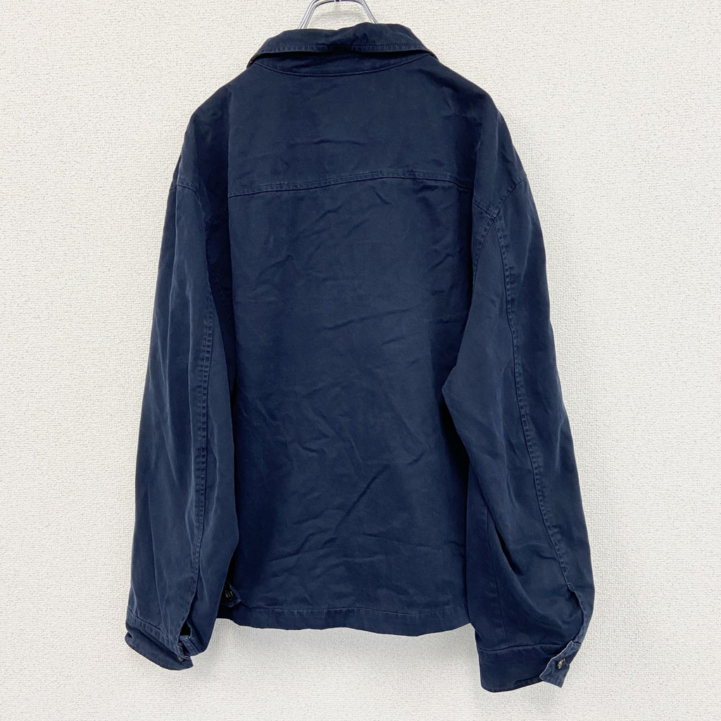 古着 used　POLO RALPH LAUREN　ポロラルフローレン　フルジップブルゾン　紺　ネイビー　2XLサイズ