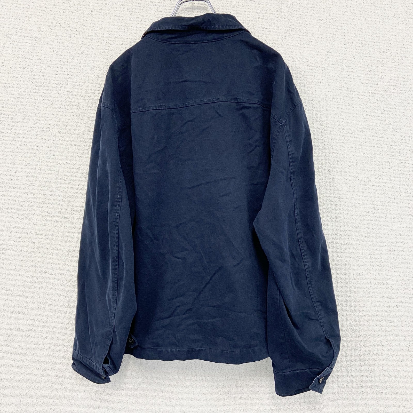 古着 used　POLO RALPH LAUREN　ポロラルフローレン　フルジップブルゾン　紺　ネイビー　2XLサイズ