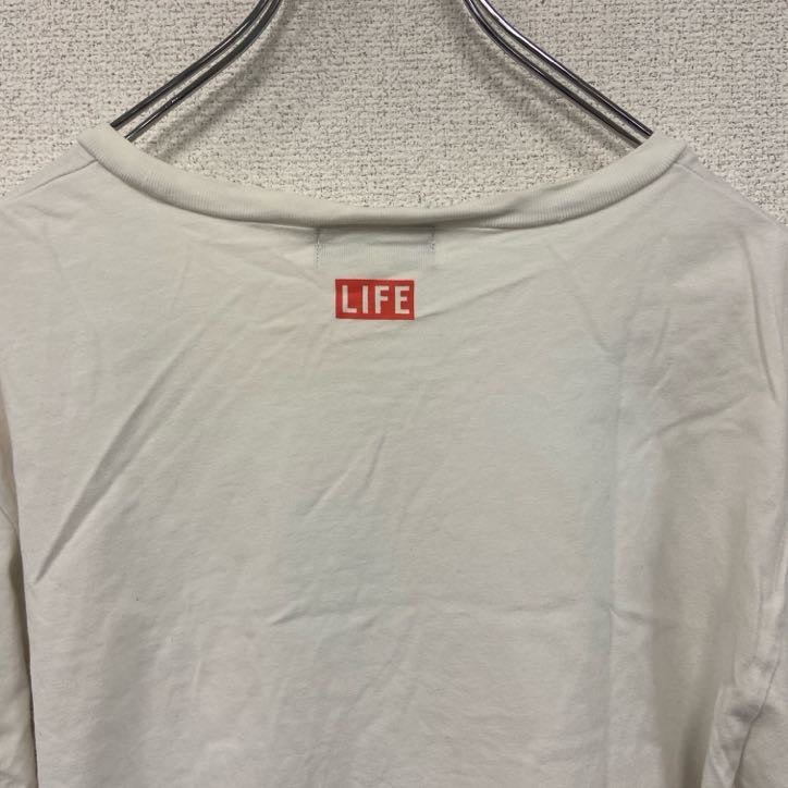 ABAHOUSE　アバハウス　半袖プリントTシャツ　エッフェル塔　トロカデロ広場　白　ホワイト　Mサイズ　　