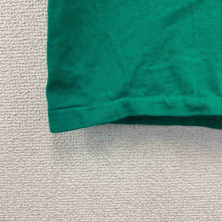 90s　Hanes　ヘインズ　半袖プリントTシャツ　ヴィンテージ　シングルステッチ　緑　グリーン　XLサイズ