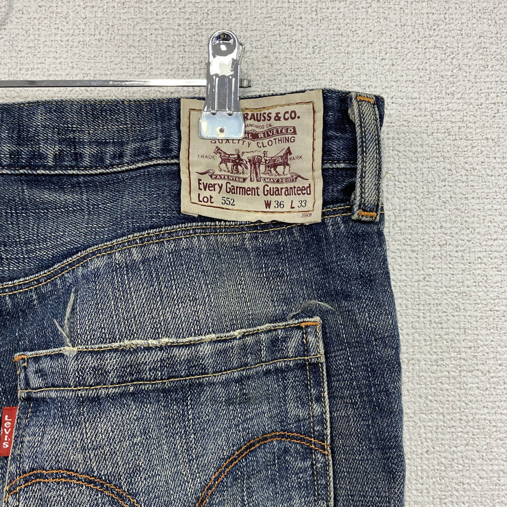 Levi's　リーバイス　552　デニムパンツ/ジーンズ　ジップフライ　インディゴ　W36サイズ