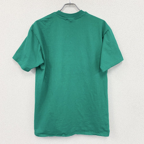 90s　Hanes　ヘインズ　半袖プリントTシャツ　ヴィンテージ　シングルステッチ　緑　グリーン　XLサイズ