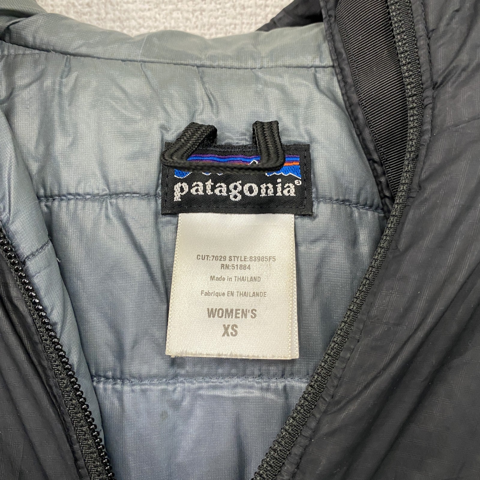 00s　Patagonia　パタゴニア　マイクロパフジャケット　ヴィンテージ　黒　ブラック　XSサイズ