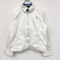 古着 used　Polo by Ralph Lauren　ポロバイラルフローレン　フルジップブルゾン　白　ホワイト　Lサイズ
