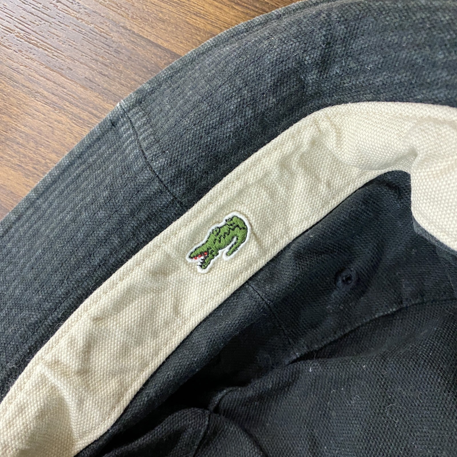 LACOSTE　ラコステ　バケットハット　リバーシブル　紺　ネイビー