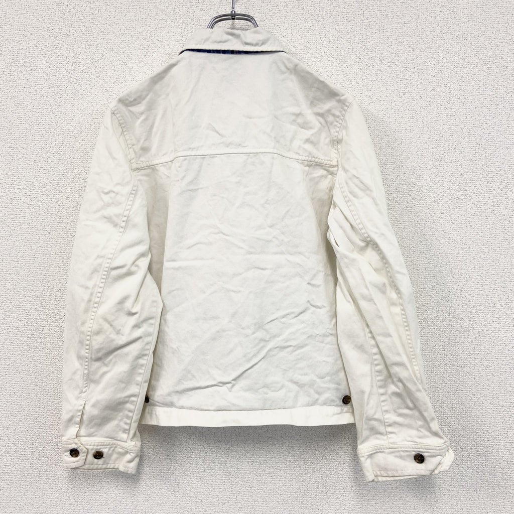 古着 used　Polo by Ralph Lauren　ポロバイラルフローレン　フルジップブルゾン　白　ホワイト　Lサイズ