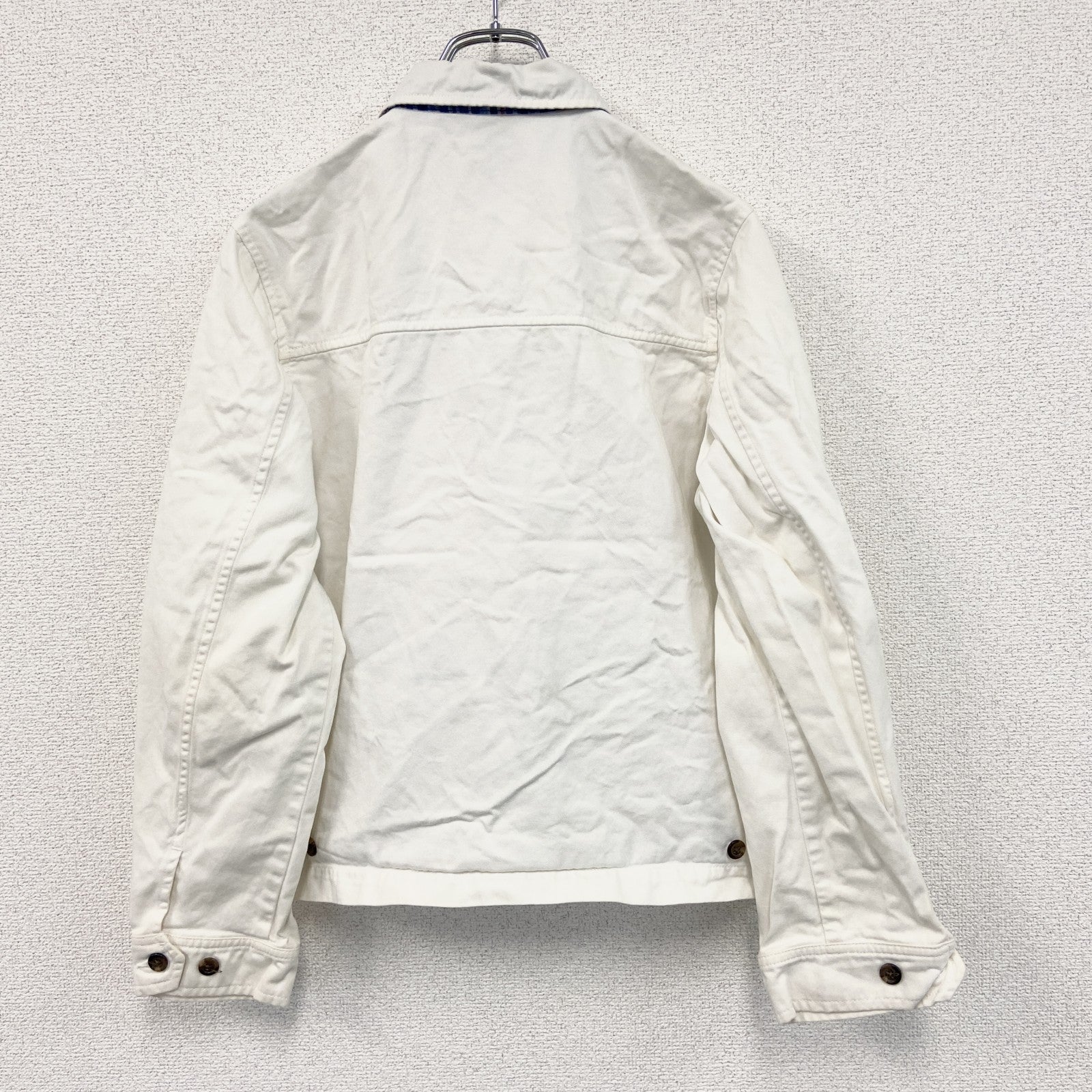 古着 used　Polo by Ralph Lauren　ポロバイラルフローレン　フルジップブルゾン　白　ホワイト　Lサイズ