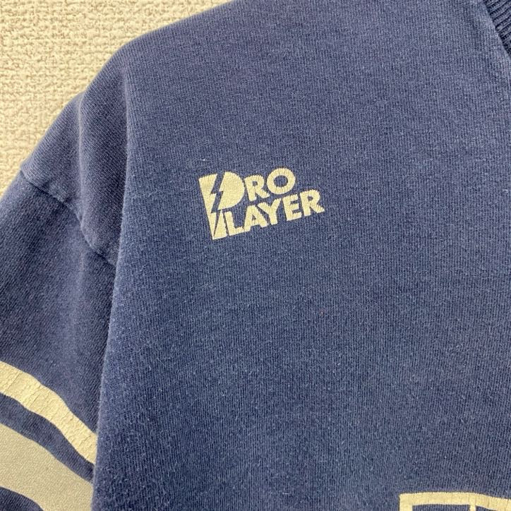 90s　PRO LAYER　半袖プリントTシャツ　シングルステッチ　カウボーイズ　アメフト　青　ブルー　Lサイズ