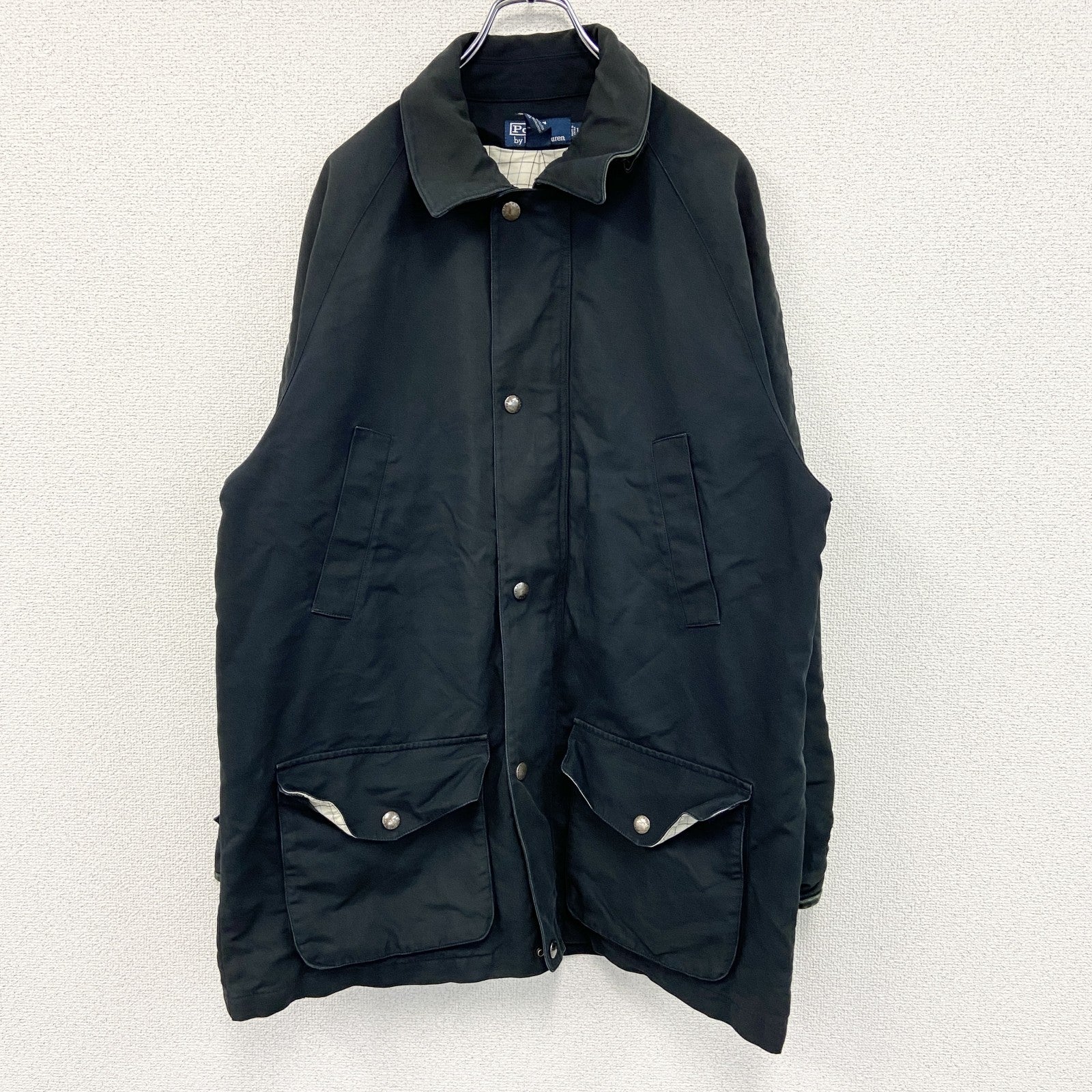 90s　Polo by Ralph Lauren　ポロラルフローレン　フィールドジャケット　黒　ブラック　Lサイズ