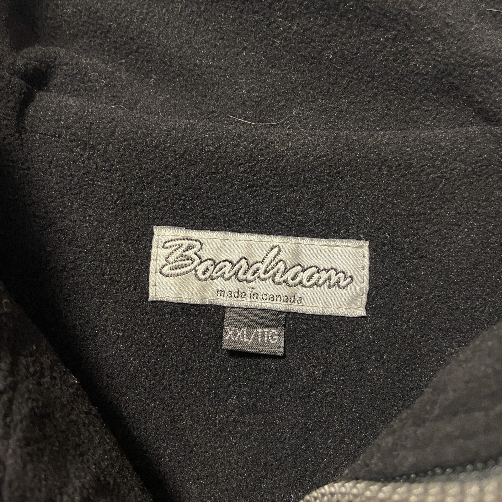 古着 used　Boardroom　ナイロンジップアップベスト　ワンポイント刺繍　NHL　バッファローセイバース　黒　XXLサイズ