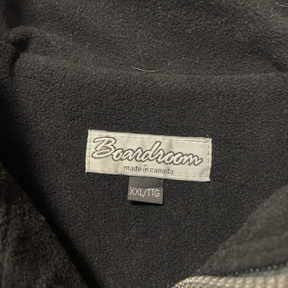 古着 used　Boardroom　ナイロンジップアップベスト　ワンポイント刺繍　NHL　バッファローセイバース　黒　XXLサイズ