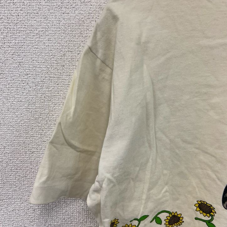 90s　crazy shirts　半袖プリントTシャツ　クリバンキャット　猫　白　ホワイト　Sサイズ　　