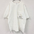 TOMMY JEANS　トミージーンズ　半袖ワッフル地Tシャツ　ポケT　白　ホワイト　Sサイズ　　