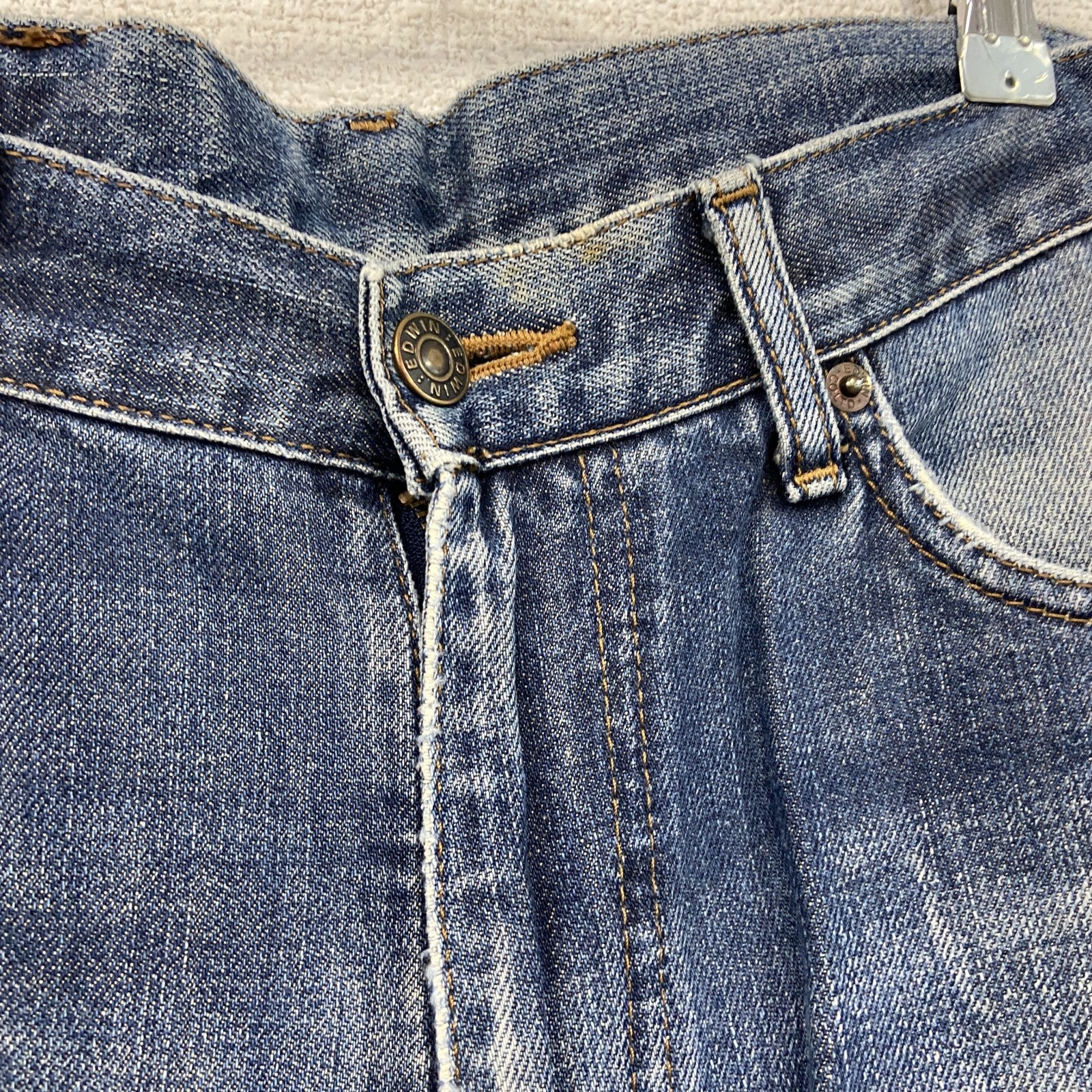 EDWIN　エドウィン　503　デニムパンツ/ジーンズ　ジップフライ　縦落ち　鬼ヒゲ　インディゴ　W32サイズ