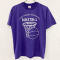 ～90s　JERZEES　ジャージーズ　半袖プリントTシャツ　ヴィンテージ　バスケ　紫　パープル　Lサイズ