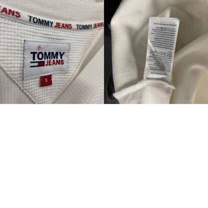 TOMMY JEANS　トミージーンズ　半袖ワッフル地Tシャツ　ポケT　白　ホワイト　Sサイズ　　