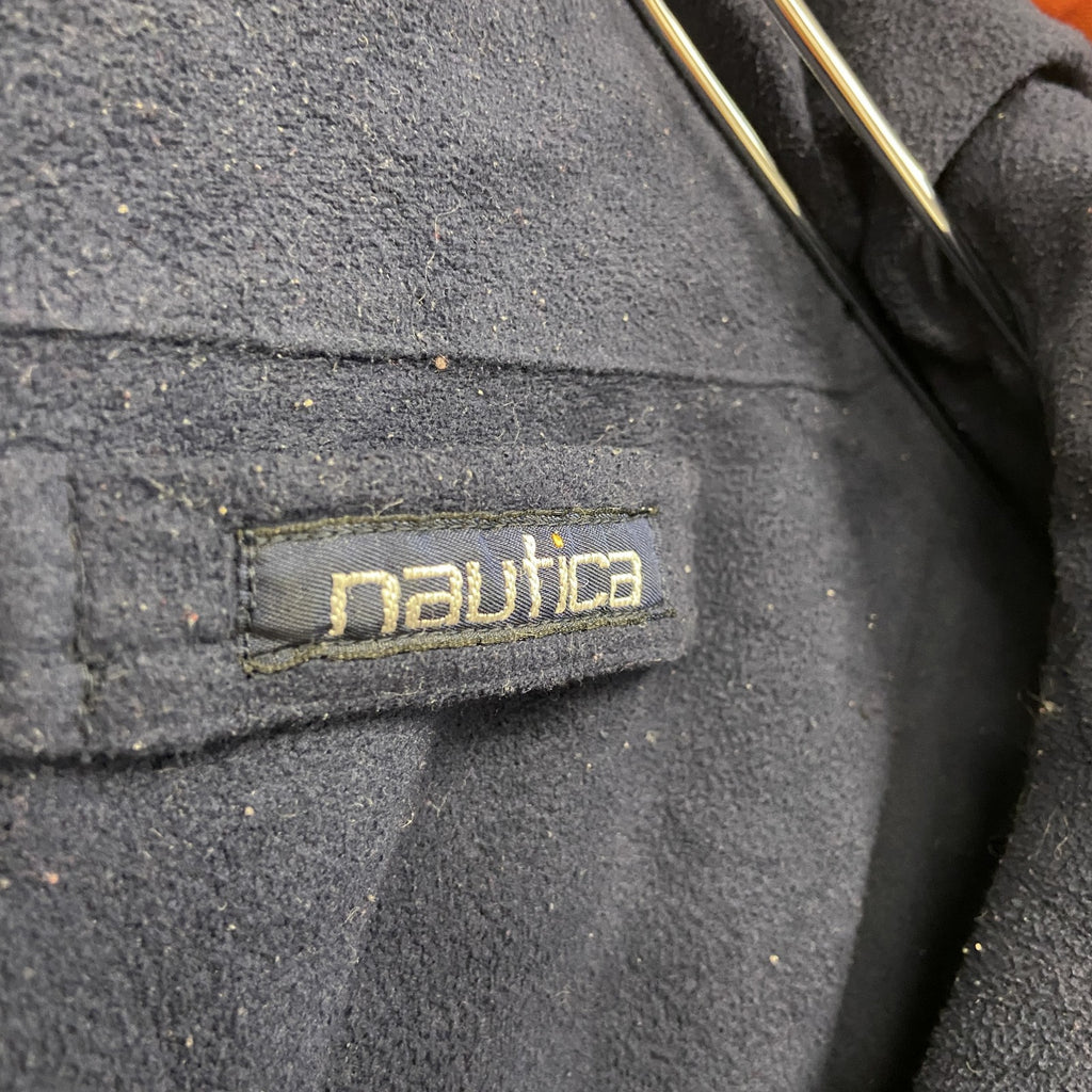 90s　NAUTICA　ノーティカ　フルジップブルゾン　ヴィンテージ　橙色　オレンジ　黒　ブラック