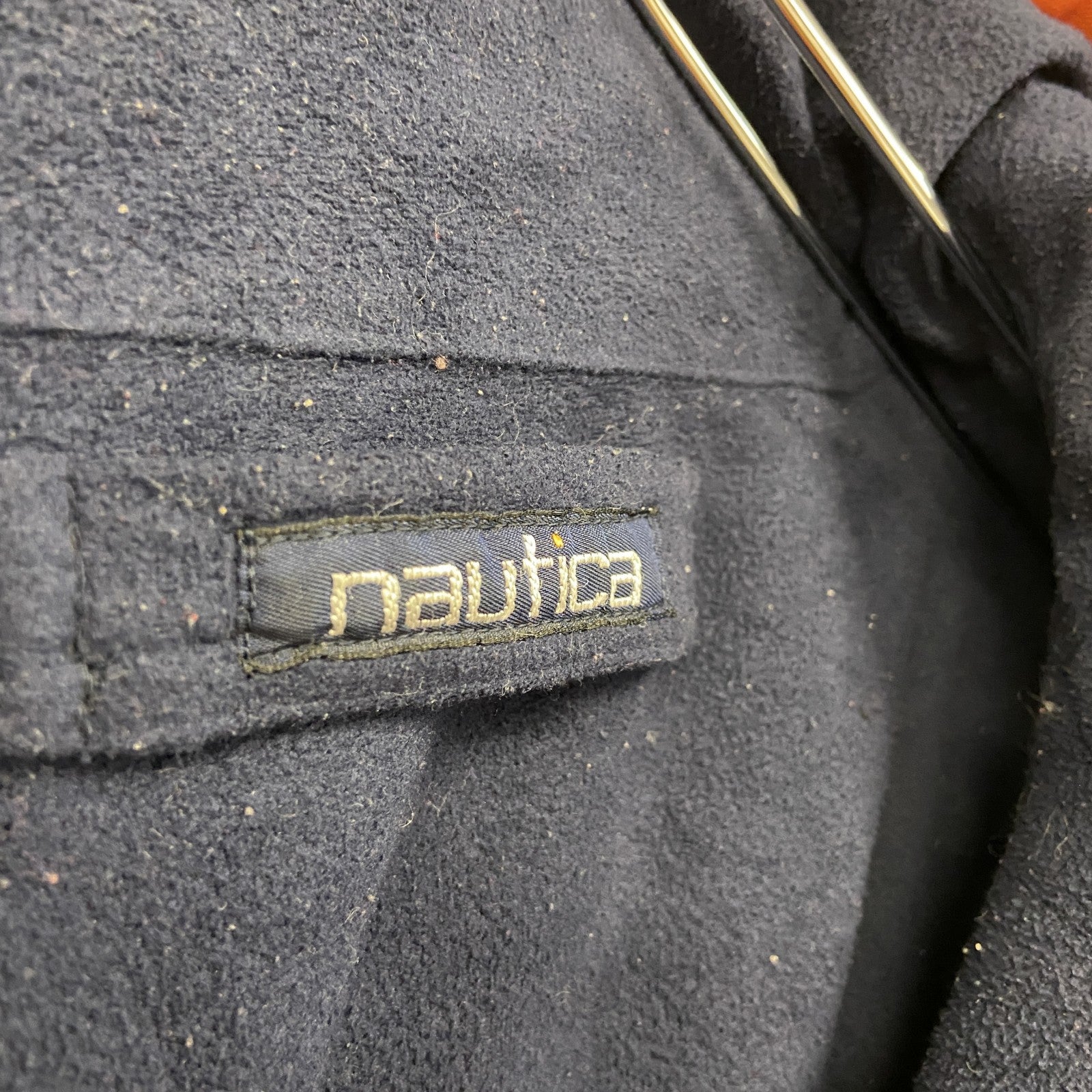 90s　NAUTICA　ノーティカ　フルジップブルゾン　ヴィンテージ　橙色　オレンジ　黒　ブラック