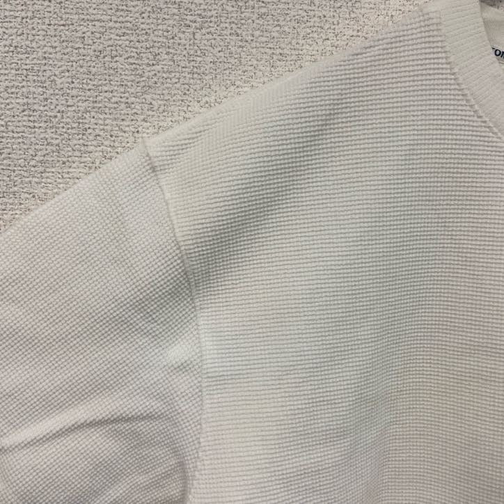 TOMMY JEANS　トミージーンズ　半袖ワッフル地Tシャツ　ポケT　白　ホワイト　Sサイズ　　