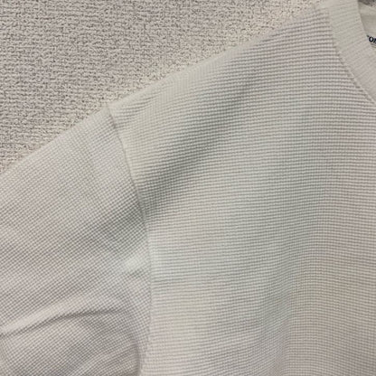 TOMMY JEANS　トミージーンズ　半袖ワッフル地Tシャツ　ポケT　白　ホワイト　Sサイズ　　