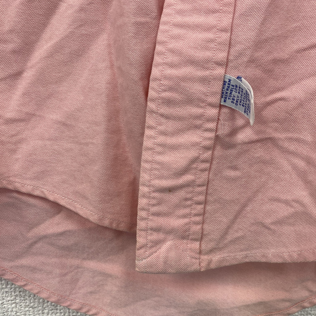 Ralph Lauren　ラルフローレン　長袖ボタンダウンシャツ　刺繡ロゴ　ピンク　141/2-32サイズ