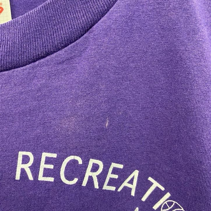 ～90s　JERZEES　ジャージーズ　半袖プリントTシャツ　ヴィンテージ　バスケ　紫　パープル　Lサイズ
