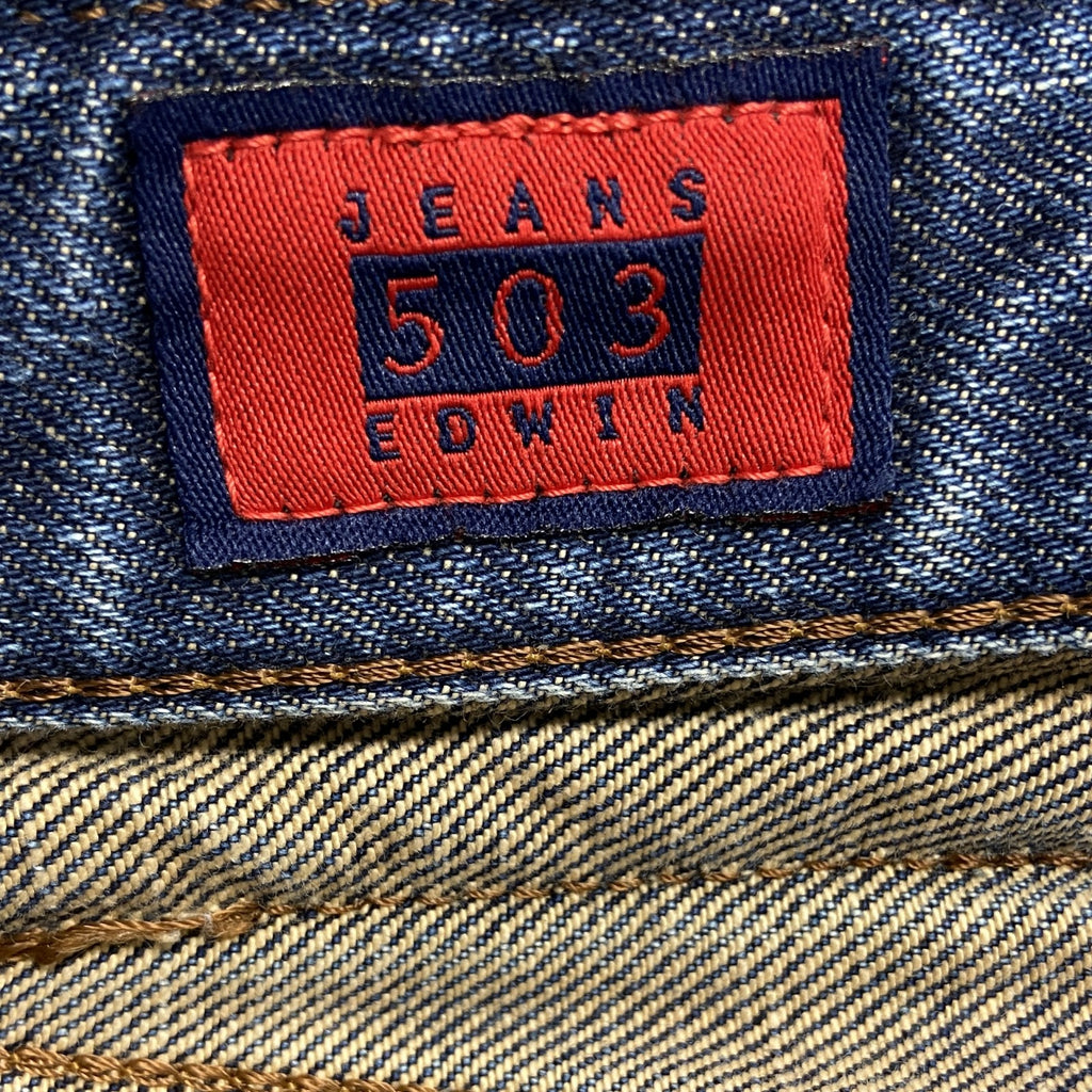 EDWIN　エドウィン　503　デニムパンツ/ジーンズ　ジップフライ　縦落ち　鬼ヒゲ　インディゴ　W32サイズ