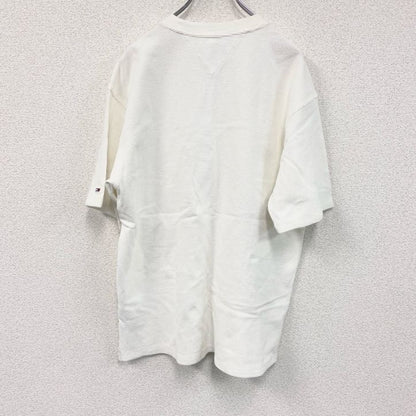 TOMMY JEANS　トミージーンズ　半袖ワッフル地Tシャツ　ポケT　白　ホワイト　Sサイズ　　