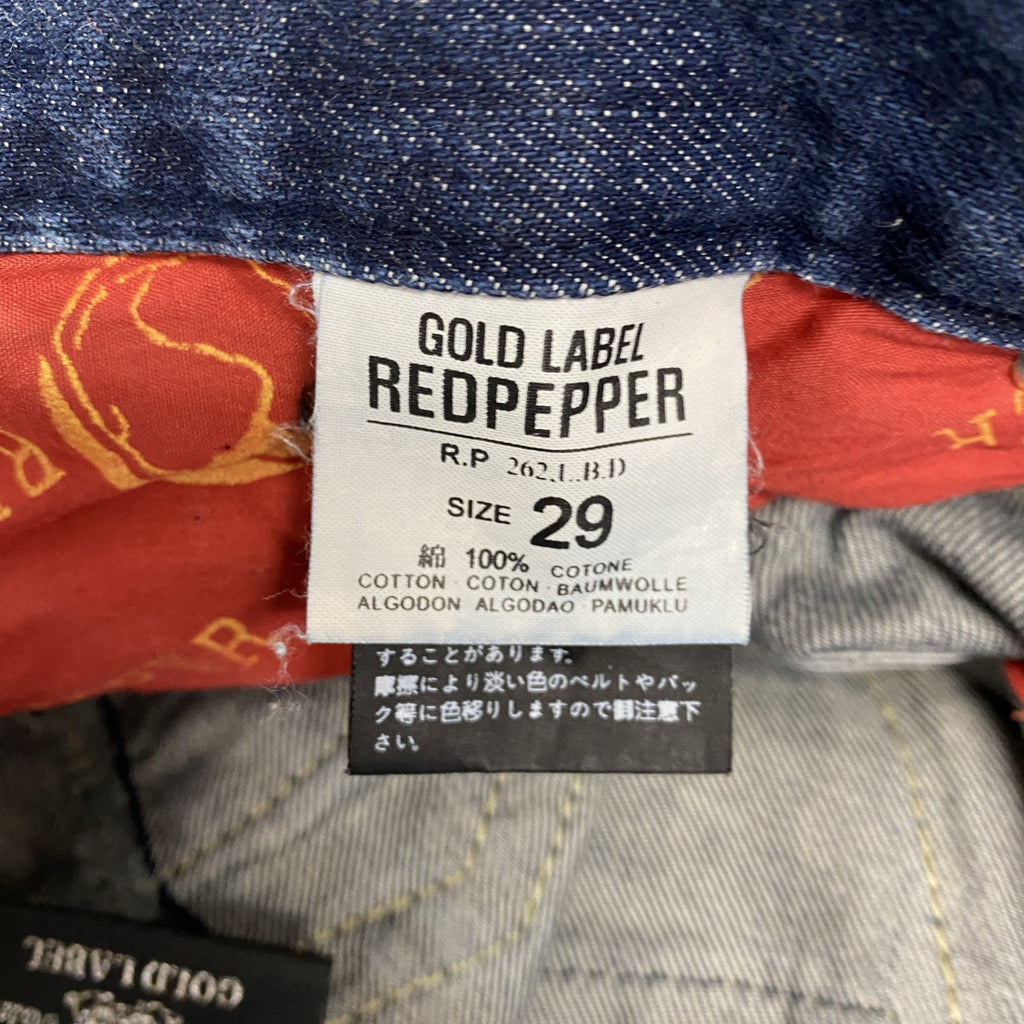RED PEPPER　レッドペッパー　デニムパンツ/ジーンズ　ジップフライ　インディゴ　29サイズ