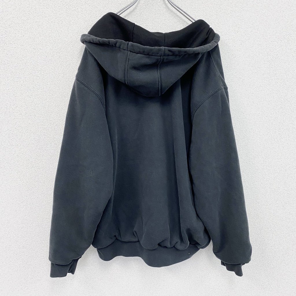 carhartt　カーハート　フルジップスウェットパーカー　ワンポイント刺繡ロゴ　黒　ブラック