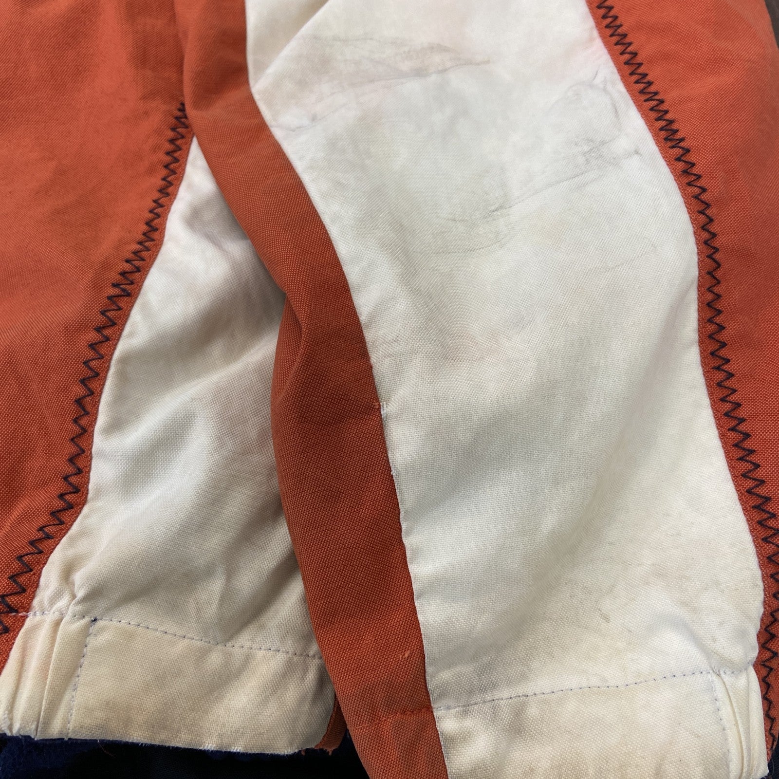 90s　NAUTICA　ノーティカ　フルジップブルゾン　ヴィンテージ　橙色　オレンジ　黒　ブラック