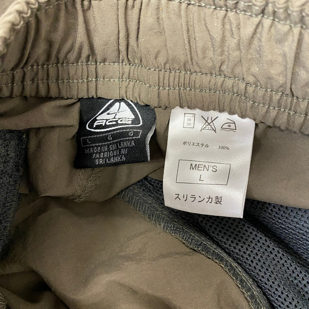00s　NIKE ACG　ナイキエーシージー　クライミングパンツ　ヴィンテージ　茶色　ブラウン　Lサイズ