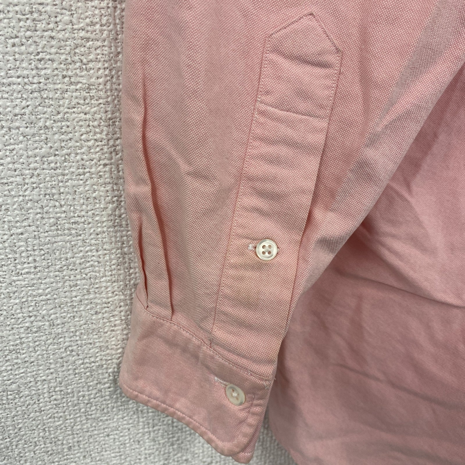 Ralph Lauren　ラルフローレン　長袖ボタンダウンシャツ　刺繡ロゴ　ピンク　141/2-32サイズ
