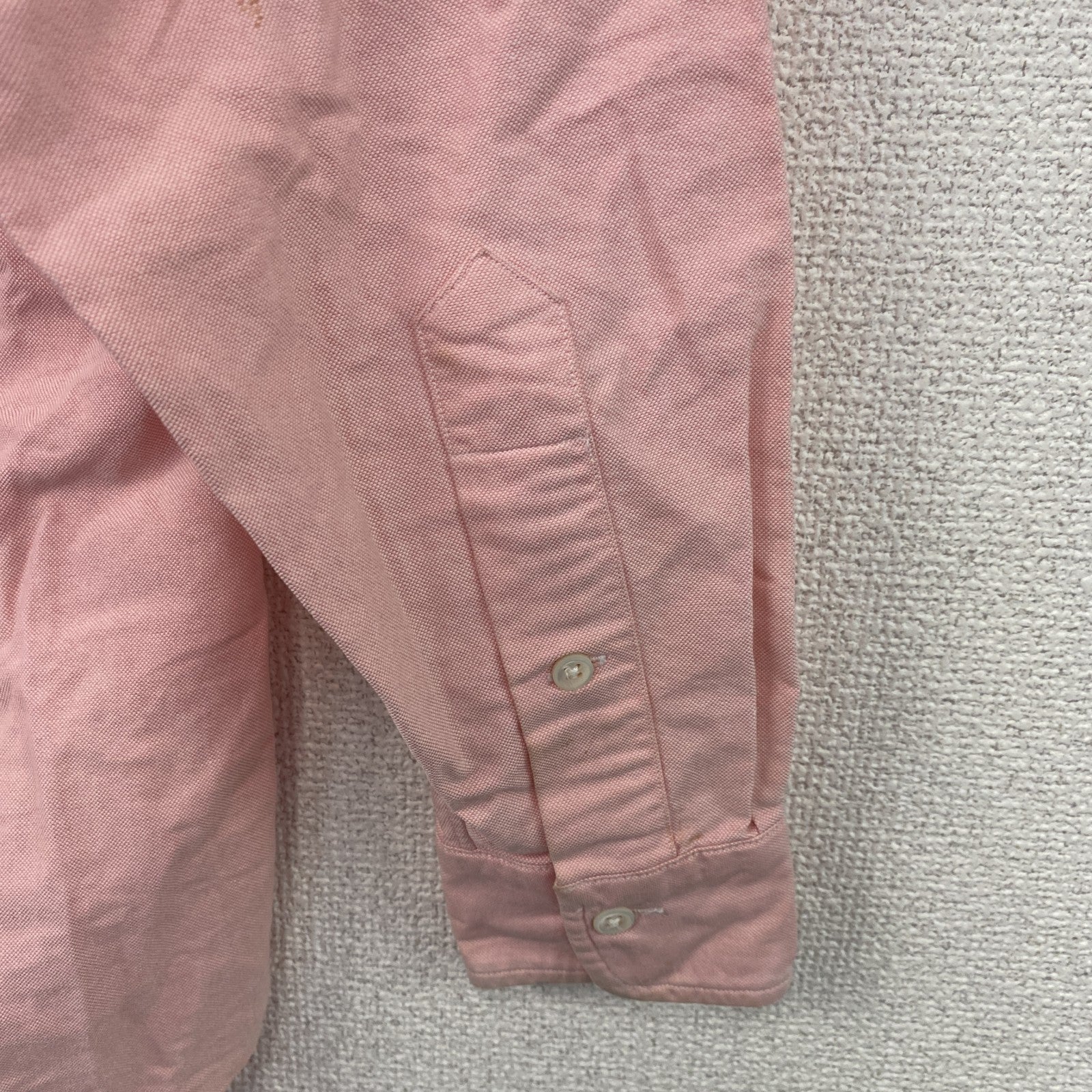 Ralph Lauren　ラルフローレン　長袖ボタンダウンシャツ　刺繡ロゴ　ピンク　141/2-32サイズ