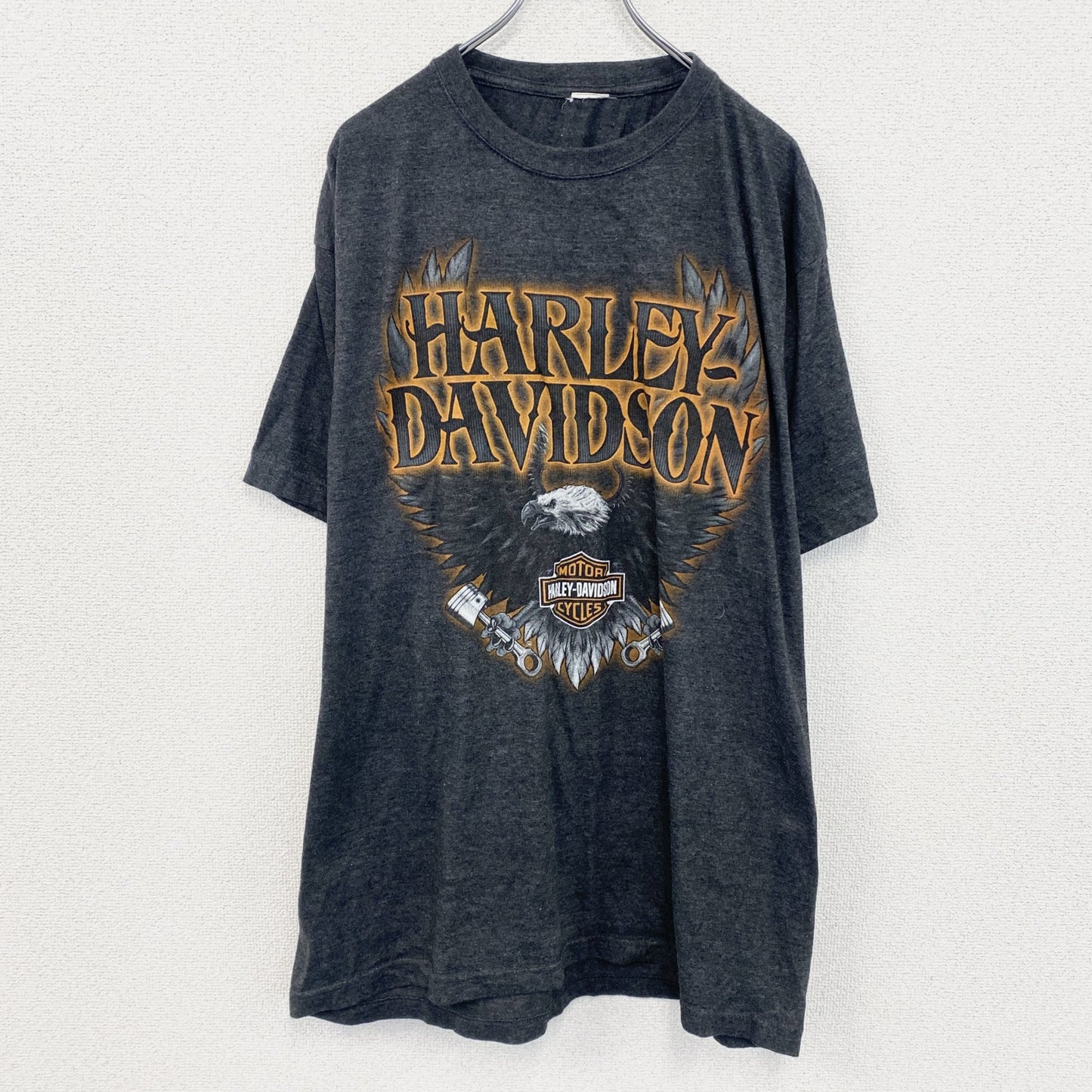 HARLEY DAVIDSON　ハーレーダビッドソン　半袖プリントTシャツ　ダークグレー　