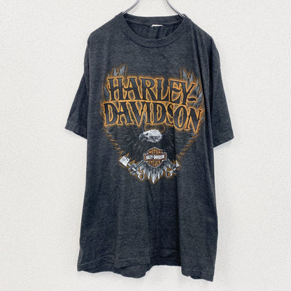 HARLEY DAVIDSON　ハーレーダビッドソン　半袖プリントTシャツ　ダークグレー　