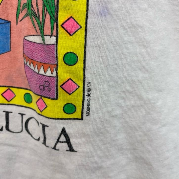 90s　KINGSTREE CLASSIC　半袖プリントTシャツ　ヴィンテージ　白　ホワイト　XLサイズ