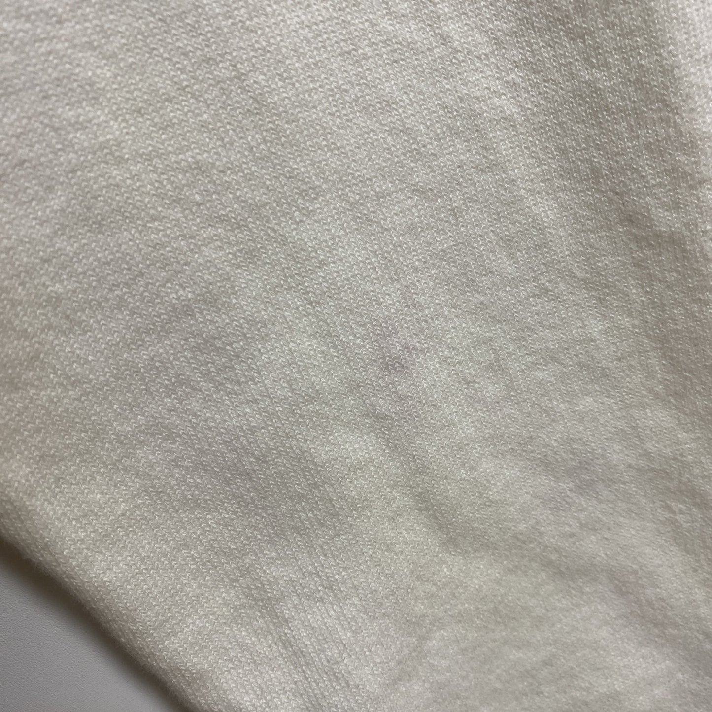 古着 used　adidas　アディダス　長袖ハーフジップ薄手ニット　セーター　ワンポイント刺　バスケットボール　白　Lサイズ