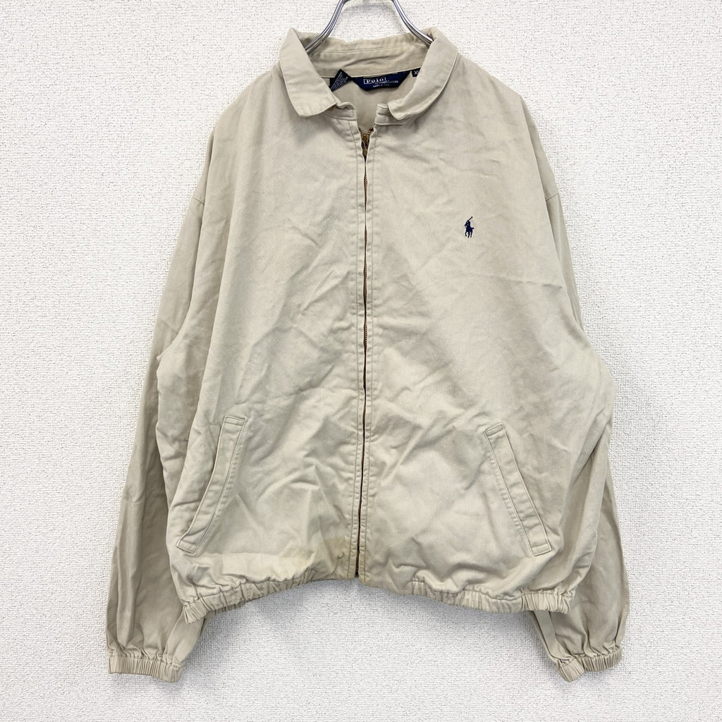 Polo by Ralph Lauren　ポロバイラルフローレン　フルジップブルゾン　オフホワイト　XLサイズ