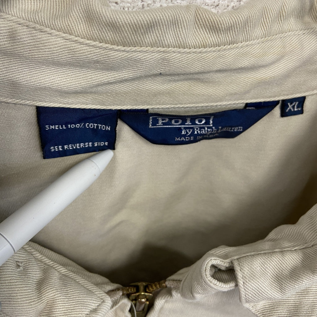 Polo by Ralph Lauren　ポロバイラルフローレン　フルジップブルゾン　オフホワイト　XLサイズ