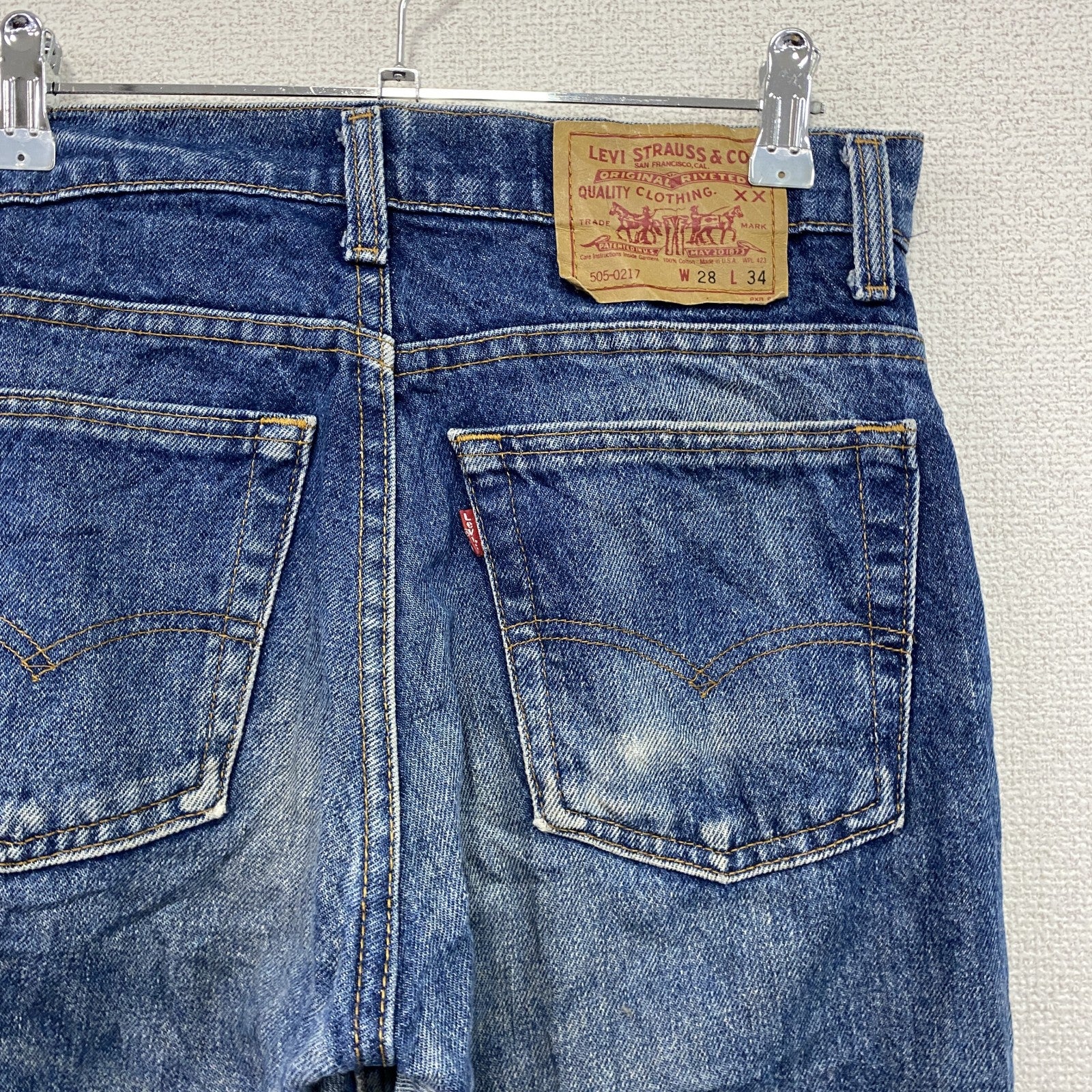 Levi's　リーバイス　505-0217　デニムパンツ/ジーンズ　ジップフライ　インディゴ　W28サイズ