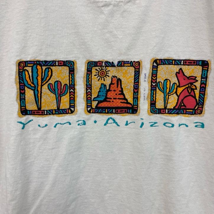 90s　All Sport　オールスポート　半袖プリントTシャツ　ヴィンテージ　USA製　白　ホワイト　Mサイズ