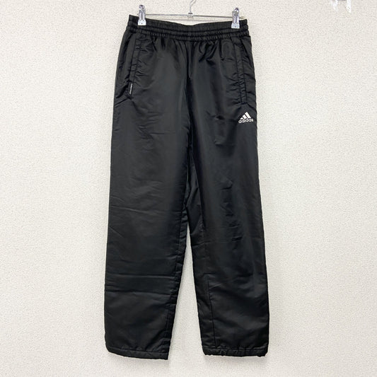 adidas　アディダス　CLIMAPROOF　クライマプルーフ　トラックパンツ　中綿入り　刺繡ロゴ　黒　ブラック　Sサイズ