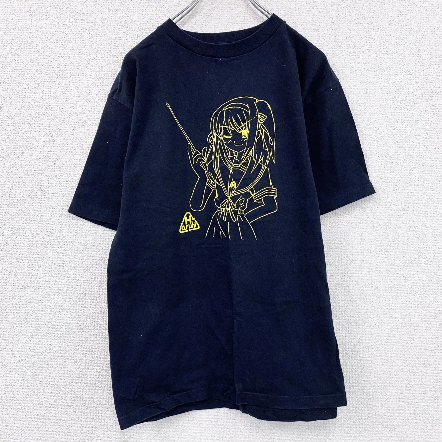 Maximum　涼宮ハルヒの憂鬱　半袖プリントTシャツ　黒　ブラック　XLサイズ