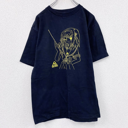Maximum　涼宮ハルヒの憂鬱　半袖プリントTシャツ　黒　ブラック　XLサイズ